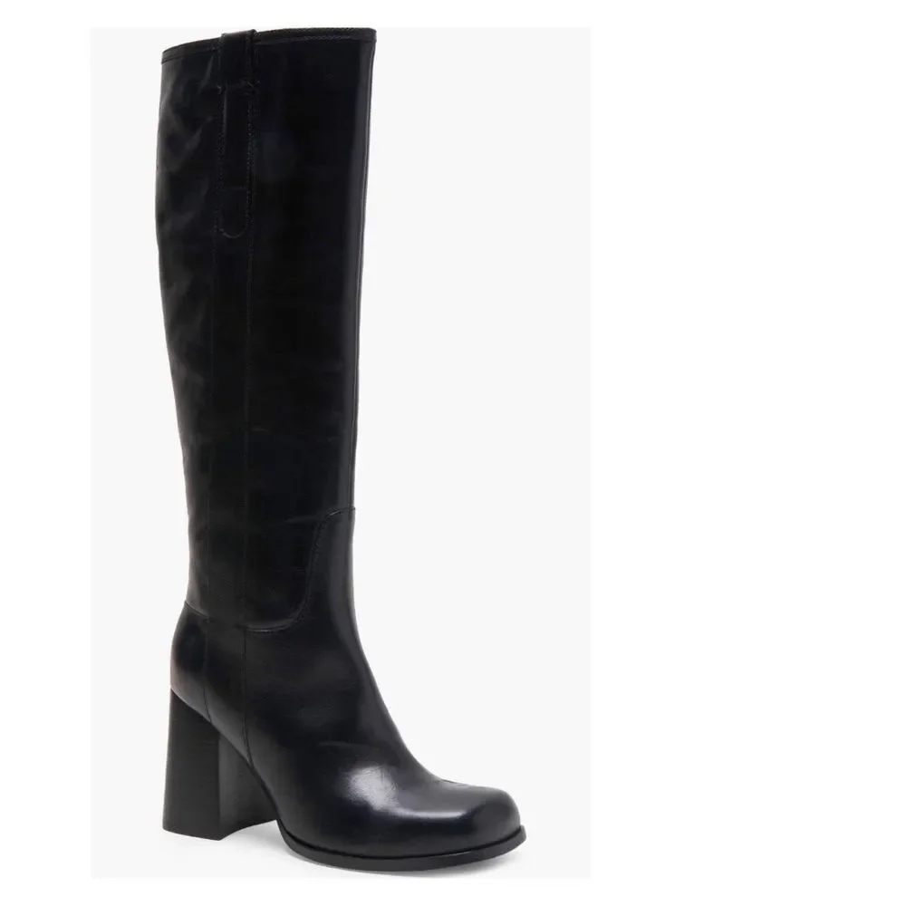 Free People *Revolve Naomi Tall Boots in Black, New, Size 6.5
